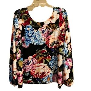 Floral Long Sleeve Women's Top